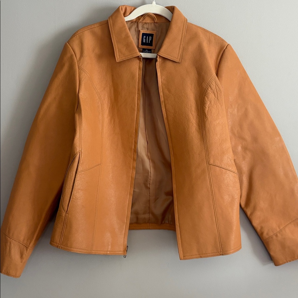 GAP Caramel Leather Jacket